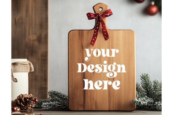 Christmas Cutting Board Mockup 35 for Product Mockups and Graphics
