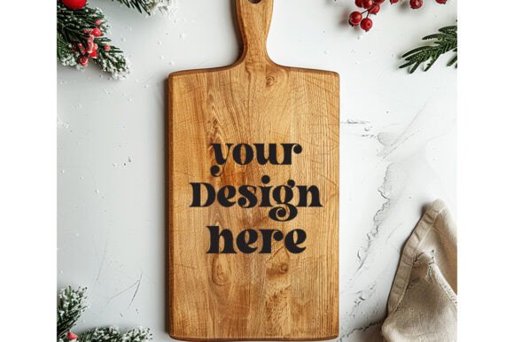 Christmas Cutting Board Mockup 9 - Graphics for Product Mockups