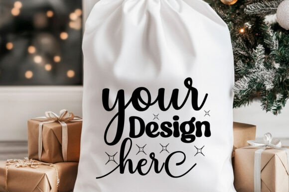 Christmas Santa Sack Mockup Jpg 38 for Product Mockups and Graphics