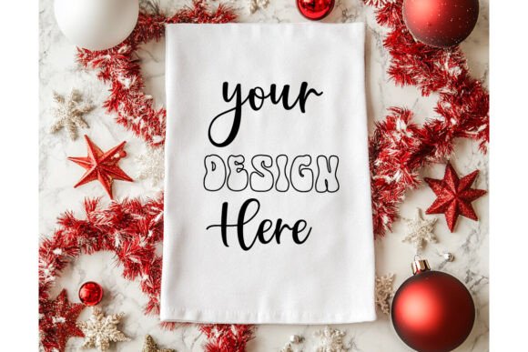 Christmas Towel Mockup 31 - A Festive Graphic Design Asset