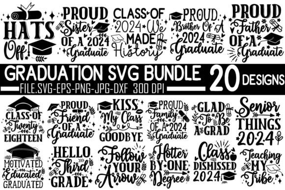 Graduation SVG Bundle for Crafts and Graphics