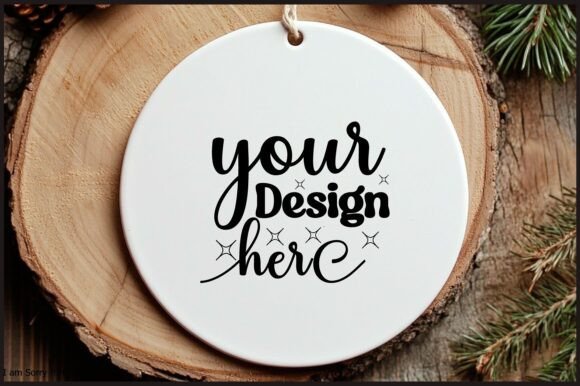 Round Christmas Ornament Mockup 136 Review