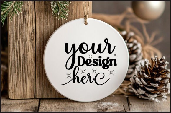 Round Christmas Ornament Mockup 78 Review